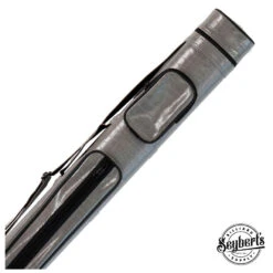 Exotic Oval Polyform Gray 2x2 Hard Pool Cue Case - C22EHR-GY