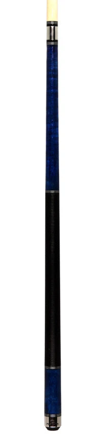 Players Classic Series Sky Blue Stained Maple With Linen Wrap Pool Cue - C955 6 Players Classic Series Sky Blue Stained Maple With Linen Wrap Pool Cue - C955 - Image 6