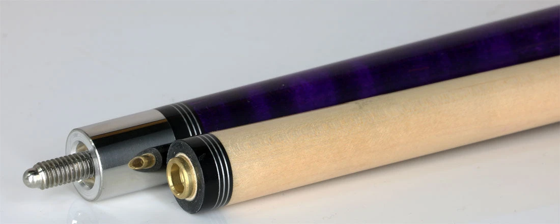 Players Classic Series Royal Purple Maple With Linen Wrap Pool Cue - C965 4 Players Classic Series Royal Purple Maple With Linen Wrap Pool Cue - C965 - Image 4