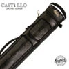 Castillo Black Leather With Black Ostrich Leg Accent 2x4 Hard Leather Pool Cue Case - CLG24BKBKOS 4 Castillo Black Leather With Black Ostrich Leg Accent 2x4 Hard Leather Pool Cue Case - CLG24BKBKOS -Seyberts Sale Store CLG24BKBKOS 850