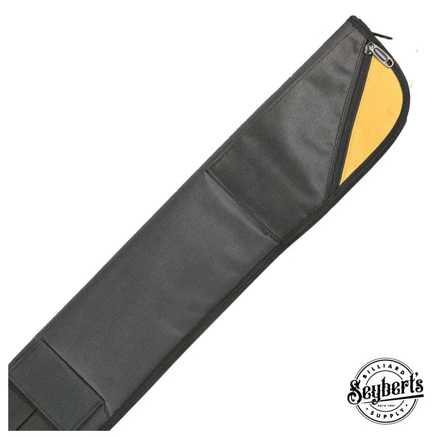Deluxe Vinyl Black Soft Pool Cue Case - C11SD-BK 1 Deluxe Vinyl Black Soft Pool Cue Case - C11SD-BK