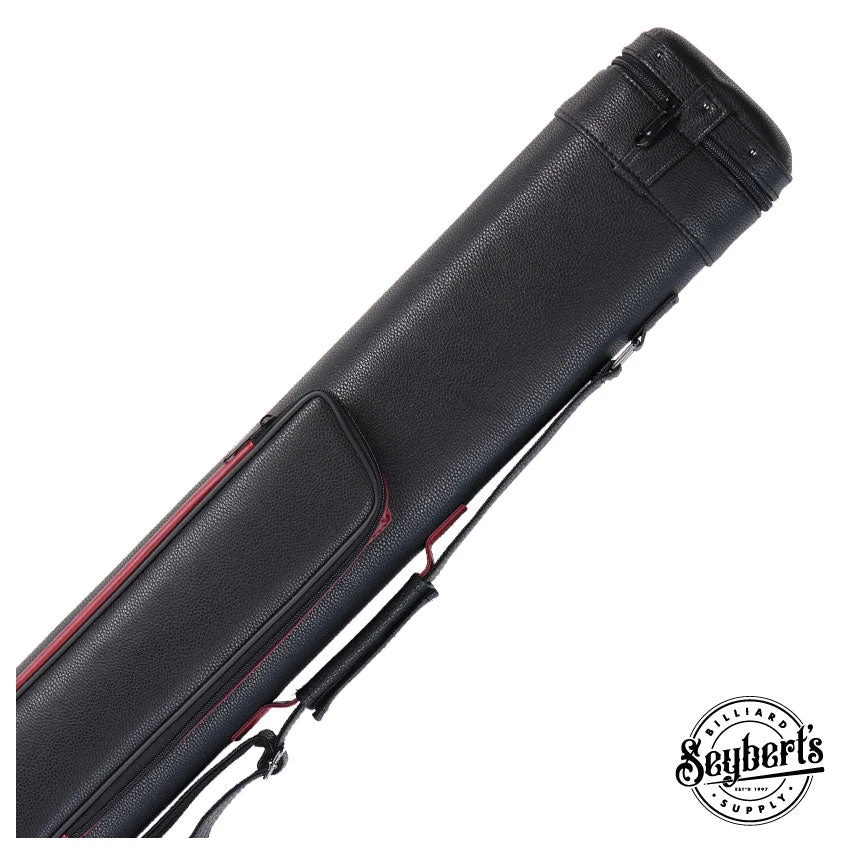 Designer Oval Polyform Piggy Back Red 2x4 Hard Pool Cue Case - CS24DHR-RD 1 Designer Oval Polyform Piggy Back Red 2x4 Hard Pool Cue Case - CS24DHR-RD