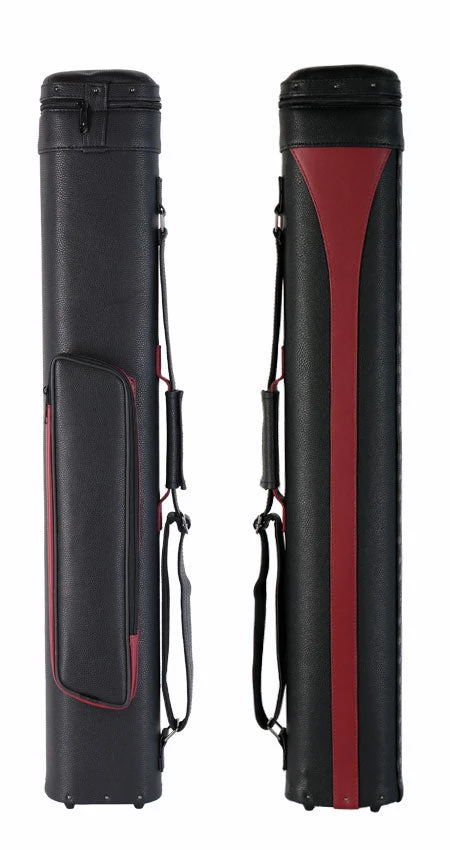 Designer Oval Polyform Piggy Back Red 2x4 Hard Pool Cue Case - CS24DHR-RD 2 Designer Oval Polyform Piggy Back Red 2x4 Hard Pool Cue Case - CS24DHR-RD - Image 2