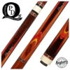 Pat Diveney Red/Orange/Yellow 8-Point Butterfly Custom Cue With Two Dark Roast Trans-K Shafts - DC5500 -Seyberts Sale Store DC5500 850