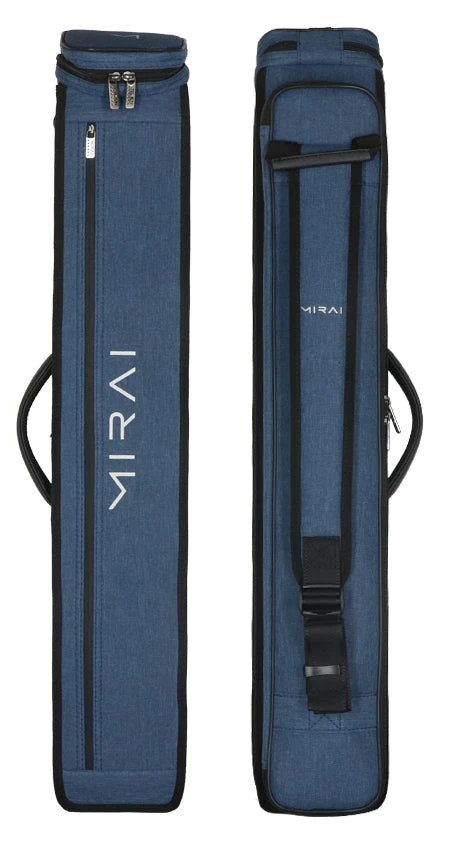 Mirai 3x5 Blue Hybrid Soft Pool Cue Case 2 Mirai 3x5 Blue Hybrid Soft Pool Cue Case - Image 2