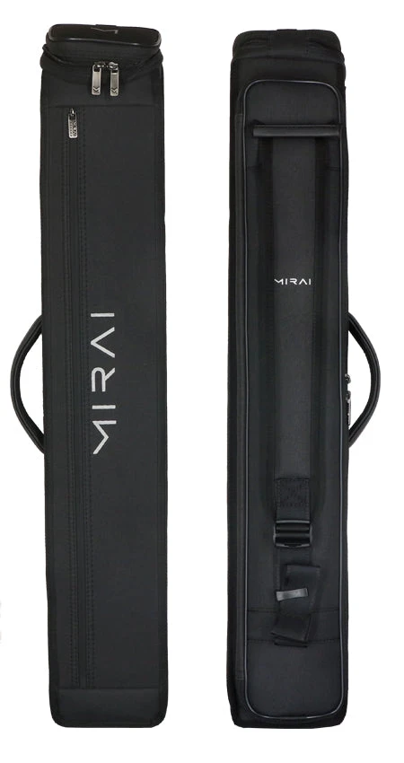 Mirai 3x5 Black Hybrid Soft Pool Cue Case 2 Mirai 3x5 Black Hybrid Soft Pool Cue Case - Image 2