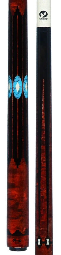 Viking Two-Feather Shadows Of The Night Pool Cue With Vikore Shaft - New Design 5 Viking Two-Feather Shadows Of The Night Pool Cue With Vikore Shaft - New Design - Image 5
