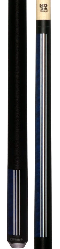 KODA Split Design Black And Blue Graphic Play Cue With Irish Linen Wrap 5 KODA Split Design Black And Blue Graphic Play Cue With Irish Linen Wrap - Image 5