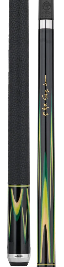 Predator Sang Lee 2-2 Black With Green / Maple / Ebony Butterfly Points Limited Edition Pool Cue - Radial With Luxe Leather Wrap 3 Predator Sang Lee 2-2 Black With Green / Maple / Ebony Butterfly Points Limited Edition Pool Cue - Radial With Luxe Leather Wrap - Image 3