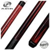 Players Exotic Series Cocobolo-Stained Zebrawood Pool Cue With Embossed Leather Wrap