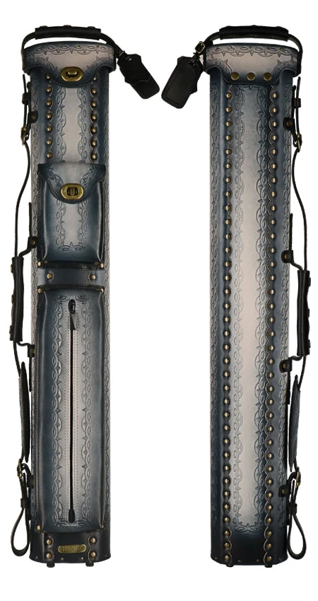 Instroke Saddle D01 Black Air Brushed 2x4 Pool Cue Case - 24D01BK 2 Instroke Saddle D01 Black Air Brushed 2x4 Pool Cue Case - 24D01BK - Image 2