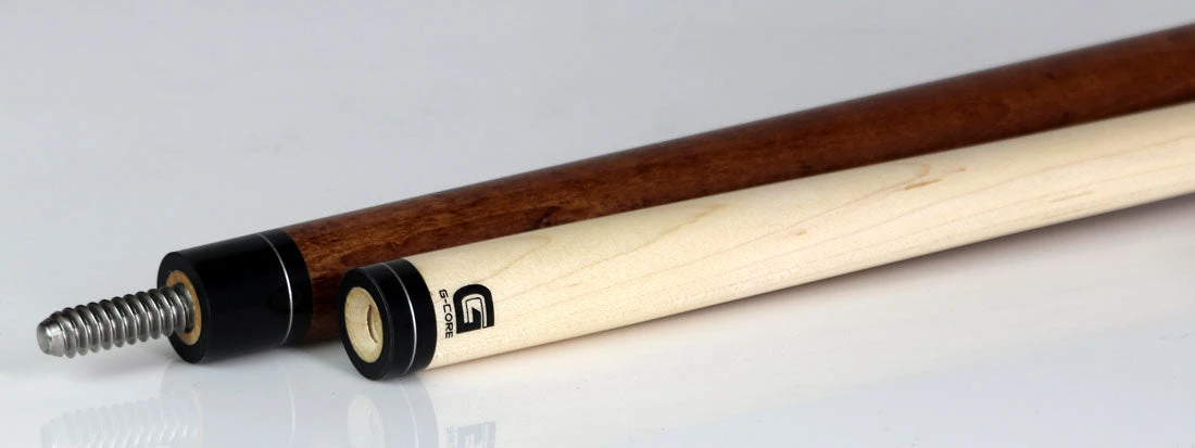 McDermott G Series Dark Cherry Stained Maple With Green Clover Inlays Pool Cue - G331 6 McDermott G Series Dark Cherry Stained Maple With Green Clover Inlays Pool Cue - G331 - Image 6