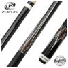 Players Graphic Series Black And Snakewood Pool Cue With Black Linen Wrap
