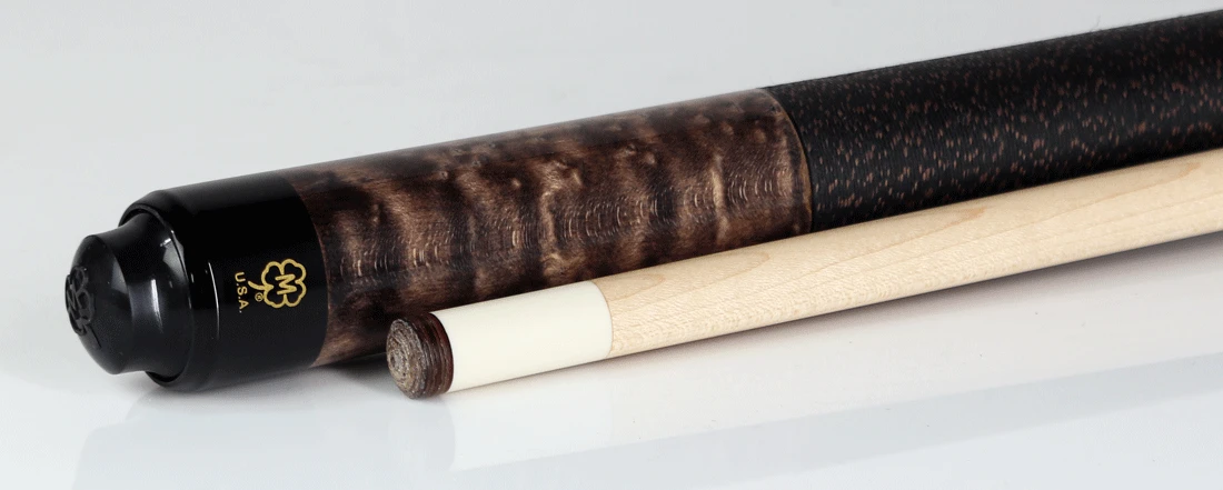 McDermottGS Series Double Washed Gray And Natural Walnut Stained Birdseye Maple Pool Cue - GS07 2 McDermottGS Series Double Washed Gray And Natural Walnut Stained Birdseye Maple Pool Cue - GS07 - Image 2