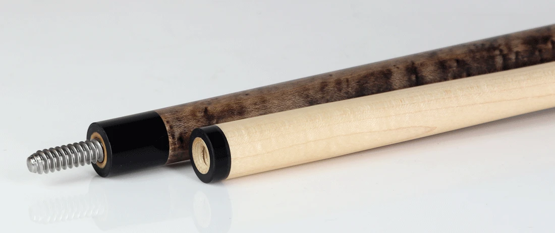 McDermottGS Series Double Washed Gray And Natural Walnut Stained Birdseye Maple Pool Cue - GS07 3 McDermottGS Series Double Washed Gray And Natural Walnut Stained Birdseye Maple Pool Cue - GS07 - Image 3