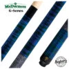McDermott GS Series Double Washed Blue/Green Birdseye Maple Play Cue With Irish Line Wrap