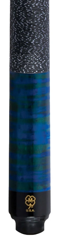 McDermott GS Series Double Washed Blue/Green Birdseye Maple Play Cue With Irish Line Wrap 3 McDermott GS Series Double Washed Blue/Green Birdseye Maple Play Cue With Irish Line Wrap - Image 3