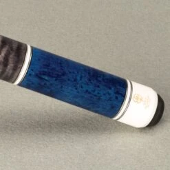 McDermott H Series Blue Stained Maple With Gray-Stained Maple Wrap Section Pool Cue -Seyberts Sale Store H554 Sleeve
