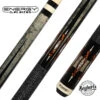 Players Energy Series Grey Stain With Black Points Graphic Pool Cue - HC18