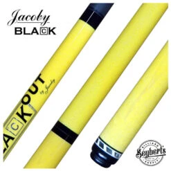 Jacoby BlaCkOut Yellow No Wrap Break/Jump Cue - JACBKOUTYEL