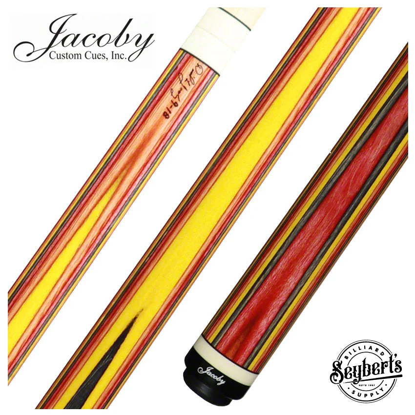Jacoby Element Fire Laminated Pool Cue - JACLAMFIRE 1 Jacoby Element Fire Laminated Pool Cue - JACLAMFIRE