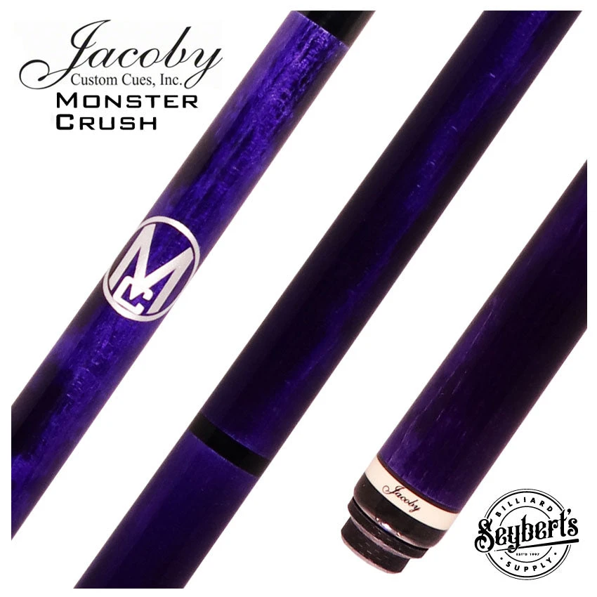 Jacoby Custom Purple Monster Crush No Wrap Break Cue 1 Jacoby Custom Purple Monster Crush No Wrap Break Cue