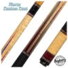 Jim Pierce Custom Cues - Birdseye Maple With 6 Purpleheart Points - 2 Shafts -Seyberts Sale Store JIMPEIRCE1 850
