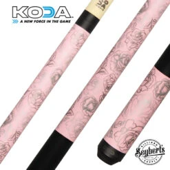 KODA Pink Rose Graphic Pool Cue - KDV30PK