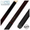K2 Black Painted Maple And Gray/Red Points Graphic Leather Wrap Pool Cue With 11.75mm LD Shaft - KLLE2W -Seyberts Sale Store KLLE2N 850 8db433ec bba8 4c8a bc90 432fe3bccffc