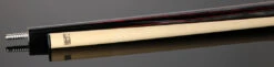 K2 Black Painted Maple And Gray/Red Points Graphic Leather Wrap Pool Cue With 11.75mm LD Shaft - KLLE2W -Seyberts Sale Store KLLE2W BS2