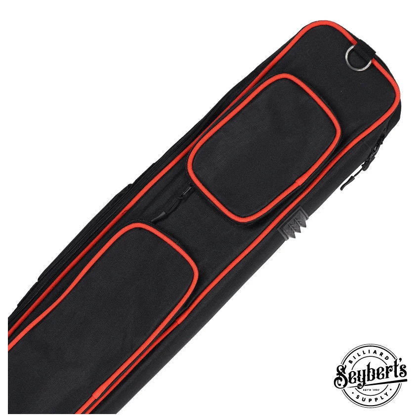 Xcel Butterfly Red 3x4 Soft Pool Cue Case - KXS34RD 1 Xcel Butterfly Red 3x4 Soft Pool Cue Case - KXS34RD