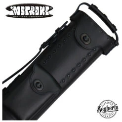 Instroke Leather Cowboy Black-Out 3x5 Pool Cue Case - LC3X5BO