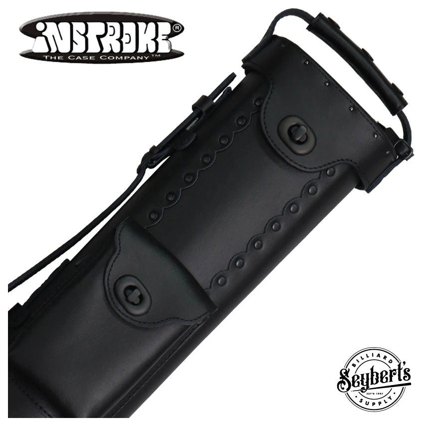 Instroke Leather Cowboy Black-Out 3x5 Pool Cue Case - LC3X5BO 1 Instroke Leather Cowboy Black-Out 3x5 Pool Cue Case - LC3X5BO