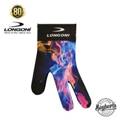 Longoni Left Hand Billiard Glove - Explosion Flames