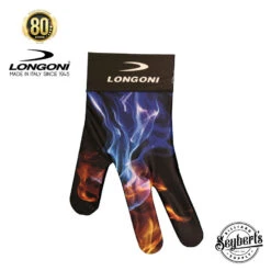 Longoni Left Hand Billiard Glove - Explosion Flames 2