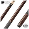 Lucasi Hybrid Exotic Black Palm With Hybrid 3mm Rose Gold Rings And Fusion G5 Sport Grip Wrap Pool Cue -Seyberts Sale Store LHE41 850