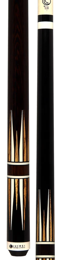 Lucasi Midnight Black White And Zebrawood Points Limited Edition Pool Cue - LUX72 5 Lucasi Midnight Black White And Zebrawood Points Limited Edition Pool Cue - LUX72 - Image 5
