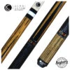 LucasiZero Flexpoint Bocote With Silver Crush Inlays And Black Embossed Snake Wrap Pool Cue - LZC26 -Seyberts Sale Store LZC262 850
