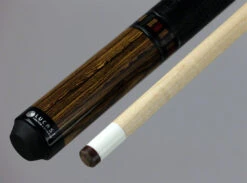 LucasiZero Flexpoint Bocote With Silver Crush Inlays And Black Embossed Snake Wrap Pool Cue - LZC26 -Seyberts Sale Store LZC262 BS1