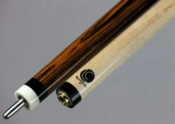 LucasiZero Flexpoint Bocote With Silver Crush Inlays And Black Embossed Snake Wrap Pool Cue - LZC26 -Seyberts Sale Store LZC262 BS2