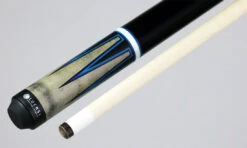 Lucasi Zero Flexpoint Grey Stained Maple With Blue/Green Veneer Points And Midnight Black Wrapless Pool Cue - LZC53 8 Lucasi Zero Flexpoint Grey Stained Maple With Blue/Green Veneer Points And Midnight Black Wrapless Pool Cue - LZC53 -Seyberts Sale Store LZC53 BS2