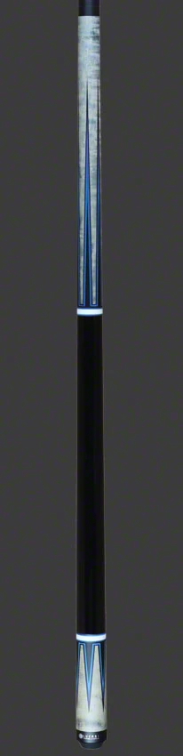 Lucasi Zero Flexpoint Grey Stained Maple With Blue/Green Veneer Points And Midnight Black Wrapless Pool Cue - LZC53 4 Lucasi Zero Flexpoint Grey Stained Maple With Blue/Green Veneer Points And Midnight Black Wrapless Pool Cue - LZC53 - Image 4