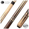 Lucasi Custom Matte Birdseye Maple And Black Palm/Imitation Bone Wrapless Cue Pool