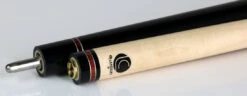 Lucasi LZD6 Zero Flexpoint Midnight Black With Cocobolo/Silver Accent Rings And Black Linen Wrap Pool Cue - LZD6 -Seyberts Sale Store LZD6 BS2