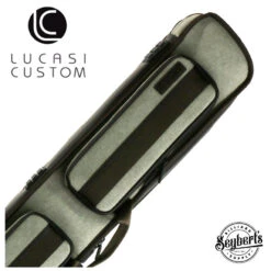 Lucasi Grey And Brown 3x5 Soft Pool Cue Case - LZDU35GY