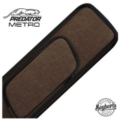 Predator Metro Nylon Brown Top Zip 2x4 Hard Pool Cue Case - NYL2B4SBRNH