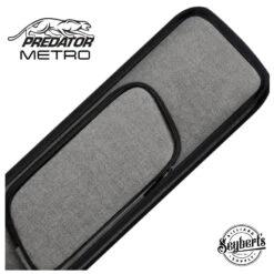 Predator Metro Nylon Grey Top Zip 2x4 Hard Pool Cue Case - NYL2B4SLGRYH