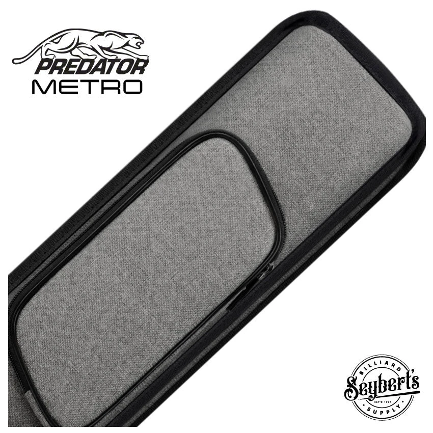 Predator Metro Nylon Grey Top Zip 3x5 Hard Pool Cue Case - NYL3B5SLGRYH 1 Predator Metro Nylon Grey Top Zip 3x5 Hard Pool Cue Case - NYL3B5SLGRYH