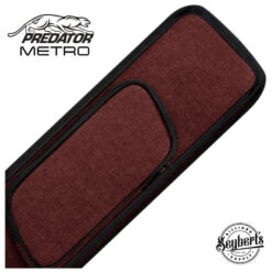 Predator Metro Nylon Red Top Zip 3x5 Hard Pool Cue Case - NYL3B5SREDH