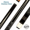 Jim Pierce Custom Cues - Ebony With Stacked Wrap - 1 Maple & 1 Keilwood Shaft -Seyberts Sale Store PC2200EB4P 850